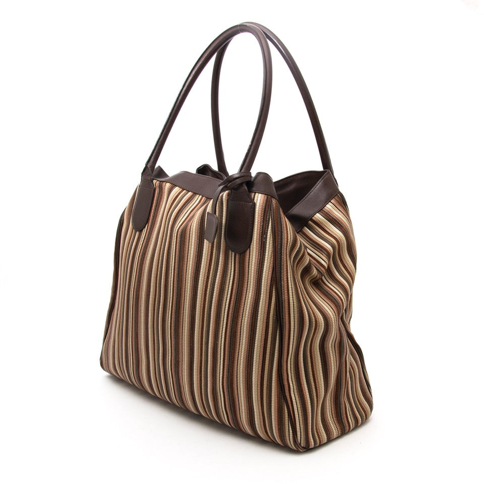 shop your designer luxury Delvaux 'Toile De Cuir' Macaron Shopper at the best price online