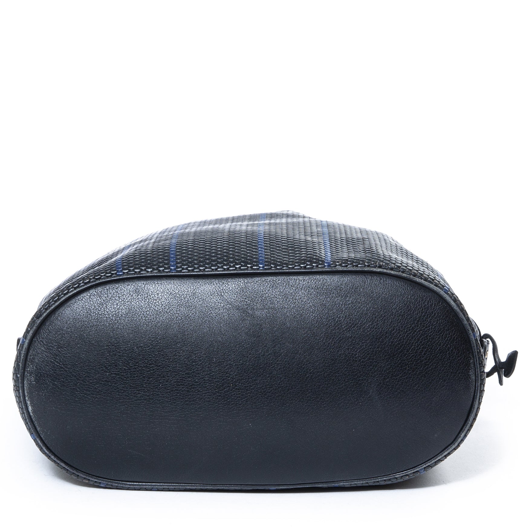 Delvaux Dark Blue Toile De Cuir Shoulderbag