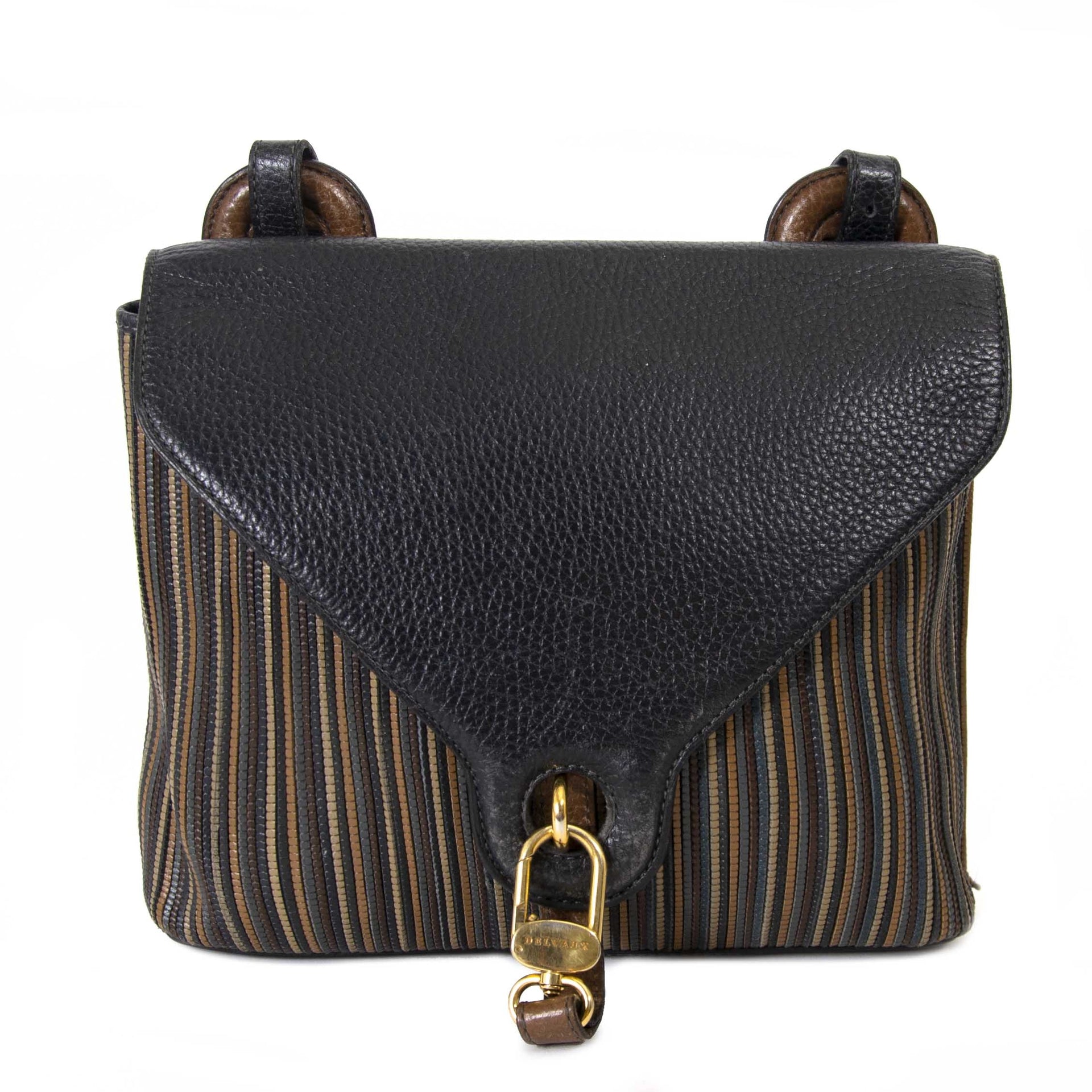 Delvaux Toile De Cuir Crossbody Bag now for sale at labellov vintage fashion webshop belgium