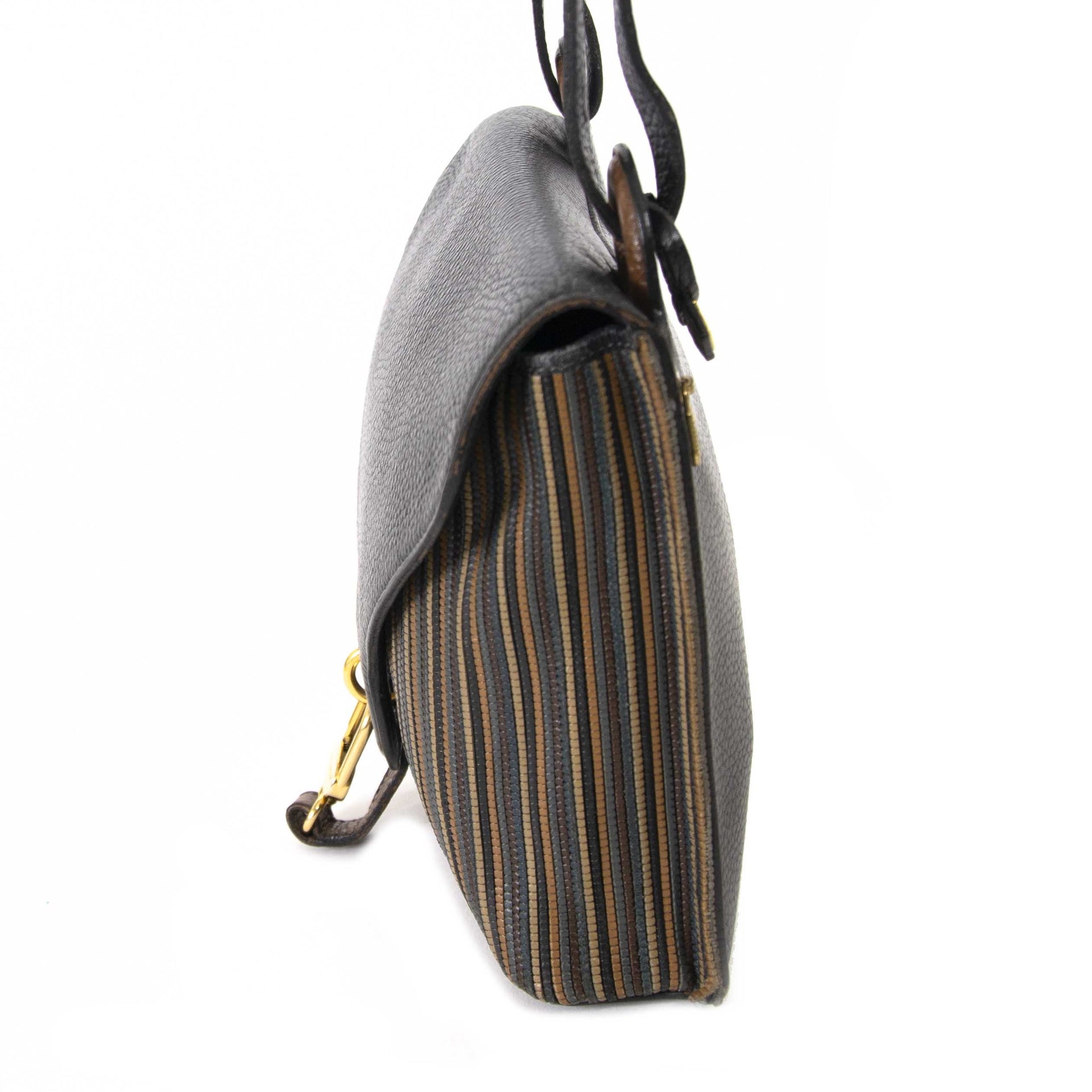 Delvaux Toile De Cuir Crossbody Bag nu te koop bij labellov vintage mode webshop belgië