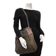 We buy and sell your authentic Delvaux Brown Toile De Cuir Faust Bag