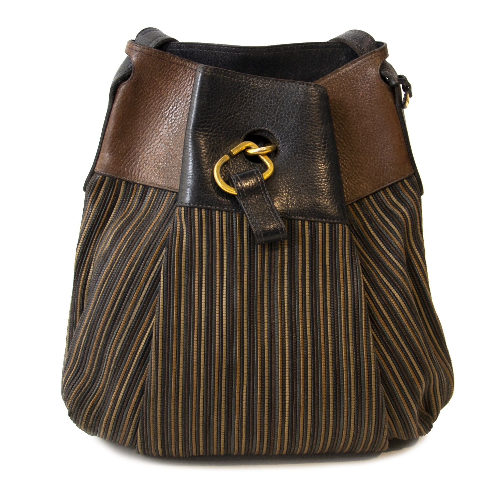 Delvaux Brown Toile De Cuir Faust Bag for the best price available online at Labellov secondhand luxury in Antwerp