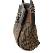 Delvaux Brown Toile De Cuir Faust Bag te koop bij Labellov