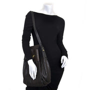achetez Delvaux Brown Toile De Cuir Shoulder Bag chez labellov pour le meilleur prix