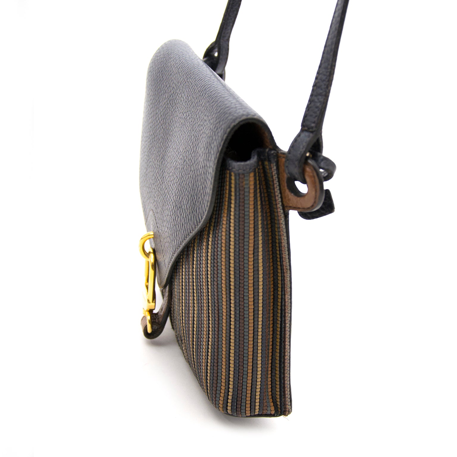 Delvaux Toile de Cuir Multicolor Crossbody Bag