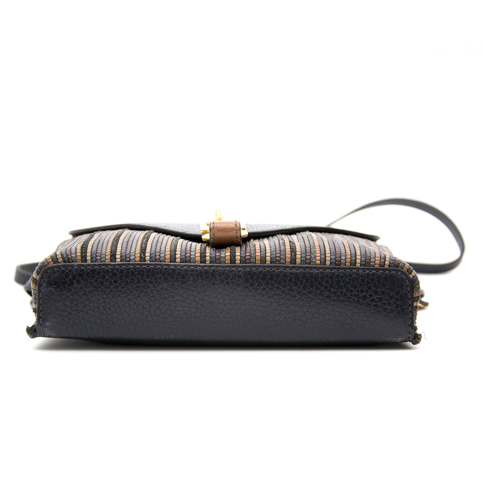 Delvaux Toile de Cuir Multicolor Crossbody Bag