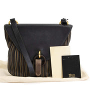 Delvaux Blue Toile De Cuir Crossbody Bag 100% authentique pour le meilleur prix