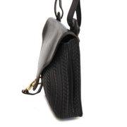 Delvaux Black Toile De Cuir Shoulder Bag now for sale at labellov vintage fashion webshop belgium