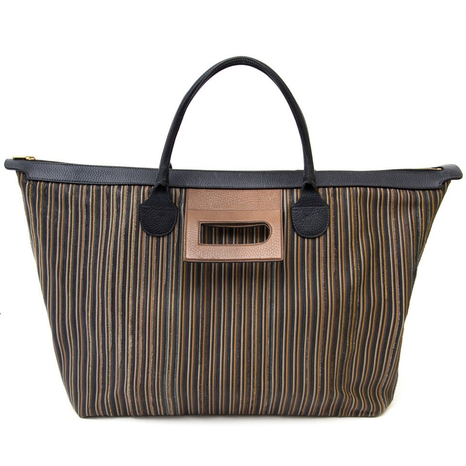 koop veilig online aan de beste prijs Delvaux toile de cuir travel bag webshop labellov.com