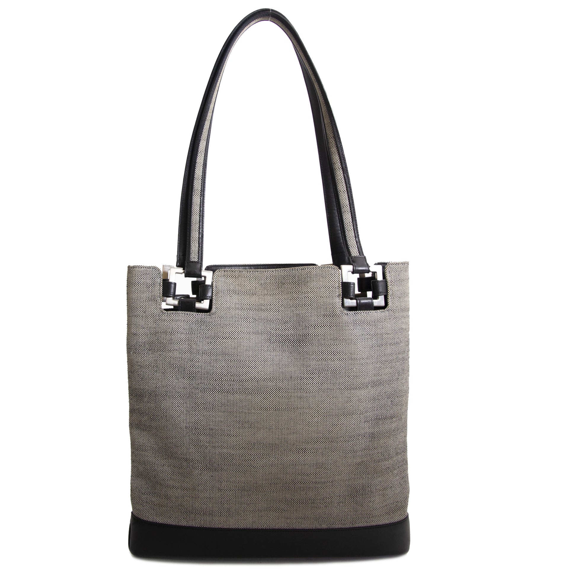 Delvaux Grey Canvas Paul Bag now for sale at labellov vintage fashion webshop belgium