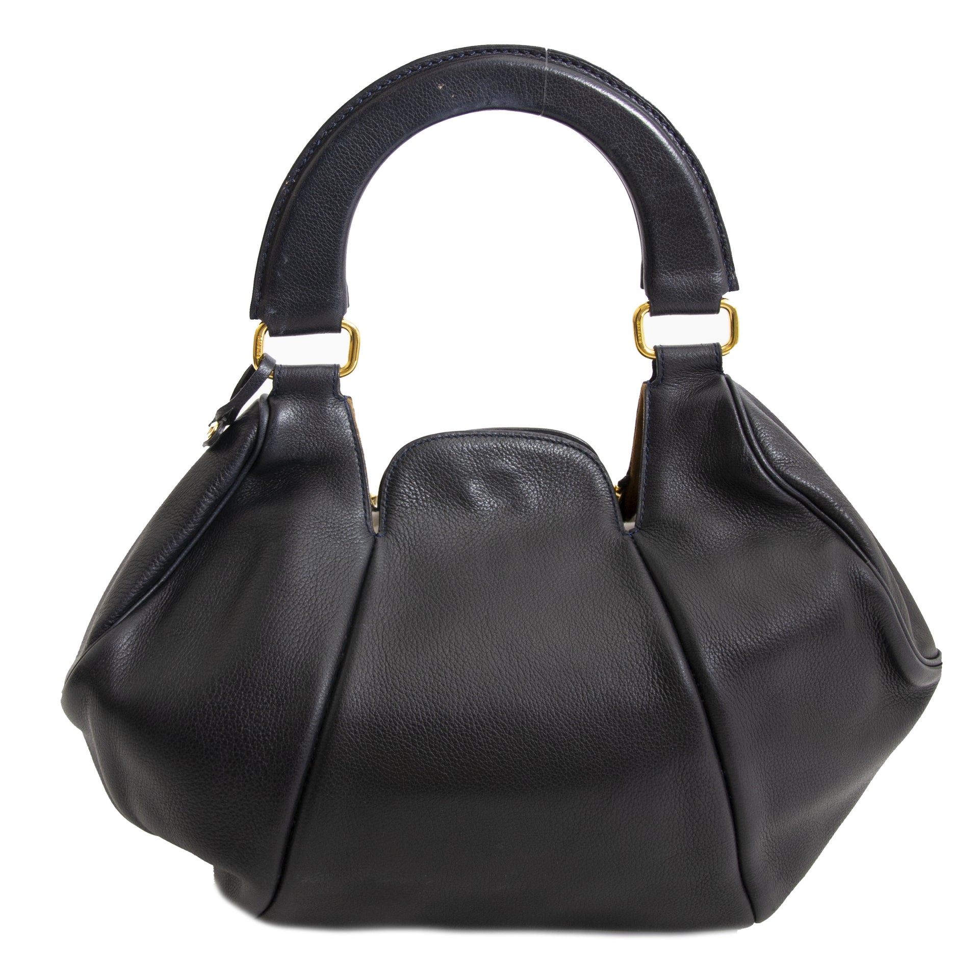 Delvaux Blue Top Handle Bag