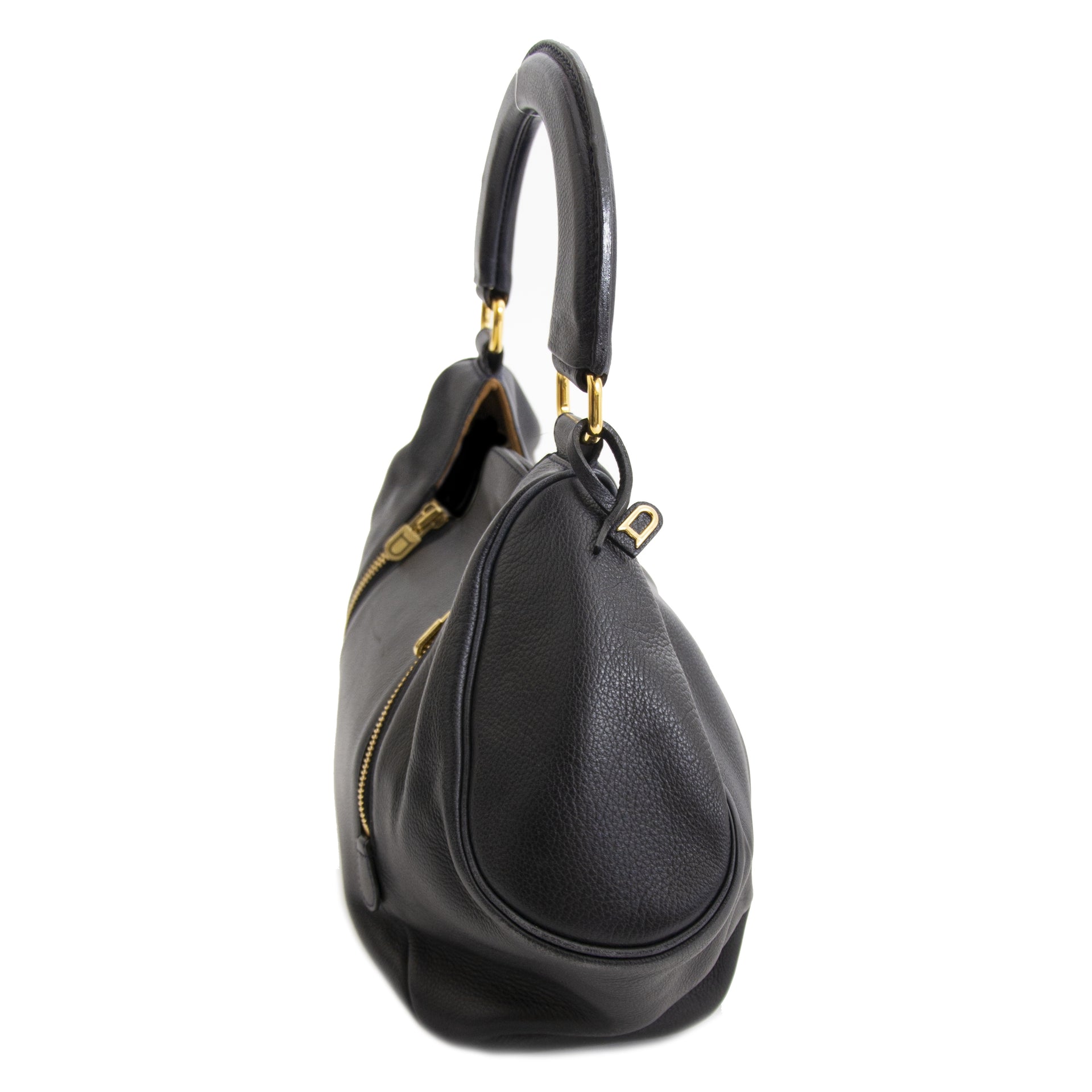 Delvaux Blue Top Handle Bag