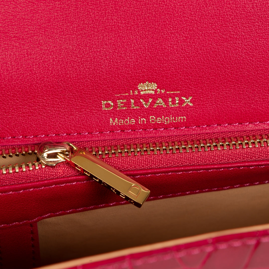 Delvaux Tempête alligator Framboise MM limited edition 2019 buy online at Labellov