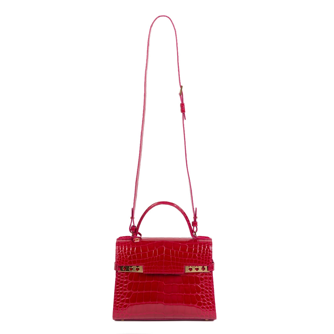 Delvaux Tempête alligator Framboise MM te koop