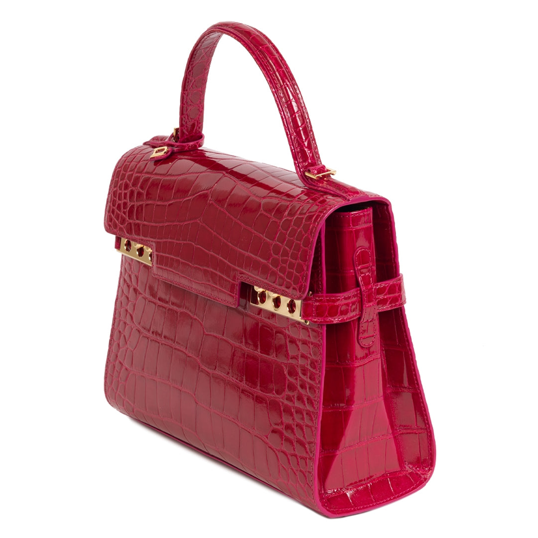 Delvaux Tempête alligator Framboise MM pour le meilleur prix chez Labellov à Anvers