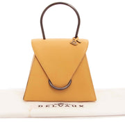 Delvaux Peach Leather Triangle Bag now for sale at labellov vintage fashion webshop belgium
