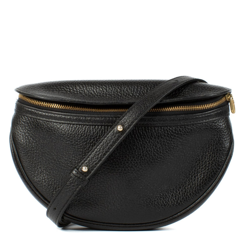 Delvaux Black Leather Vintage Crossbody Bag