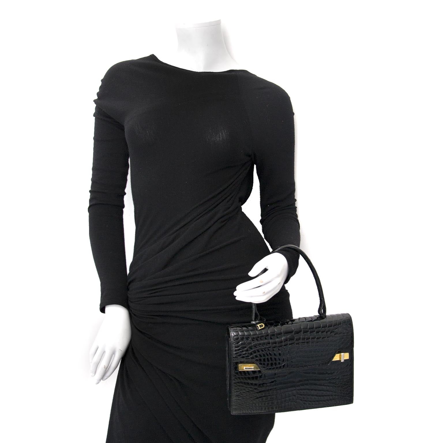 Delvaux Vintage Croco Handbag