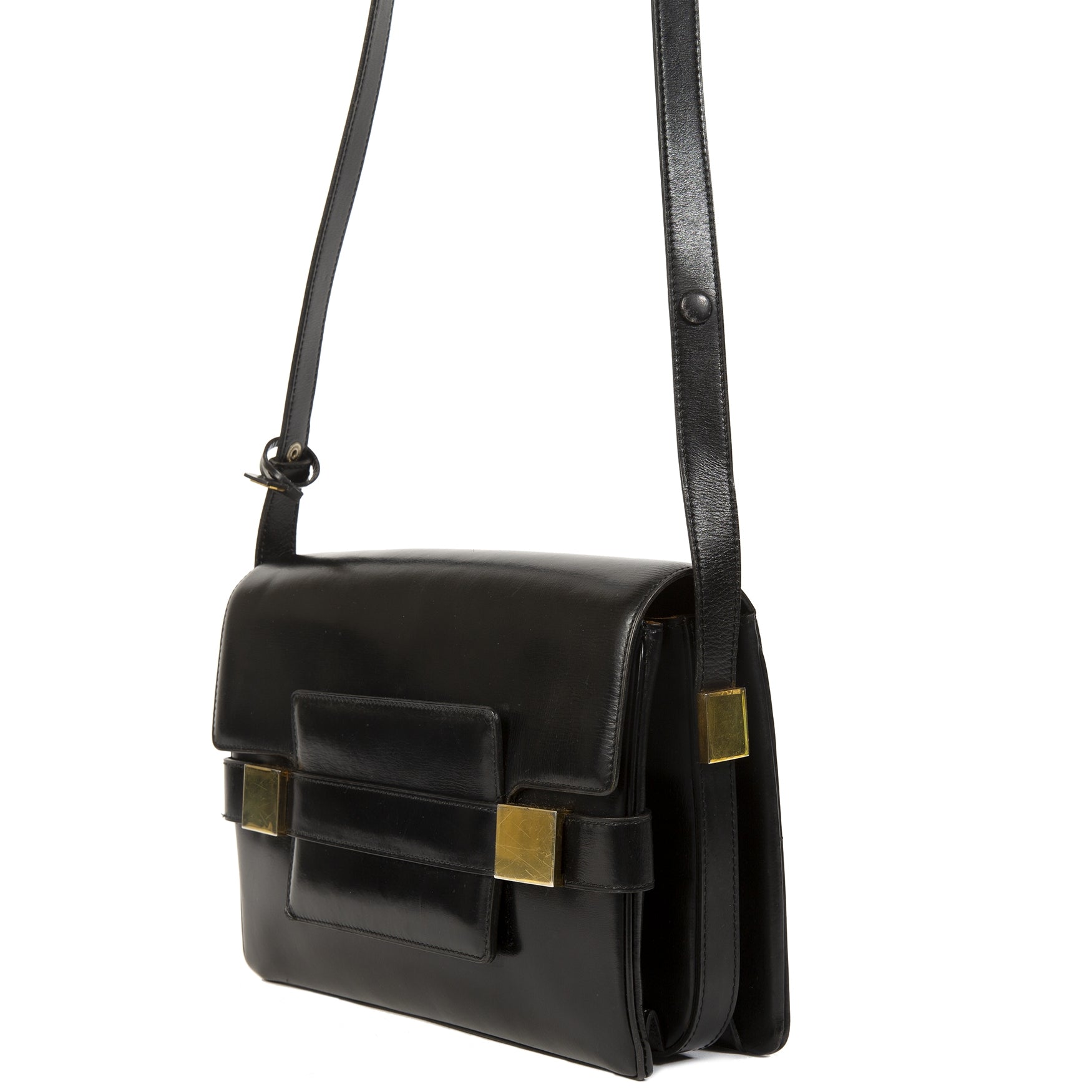 Authentieke tweedehands Delvaux Black Vintage Madame juiste prijs veilig online winkelen LabelLOV webshop luxe merken winkelen Antwerpen België mode fashion
