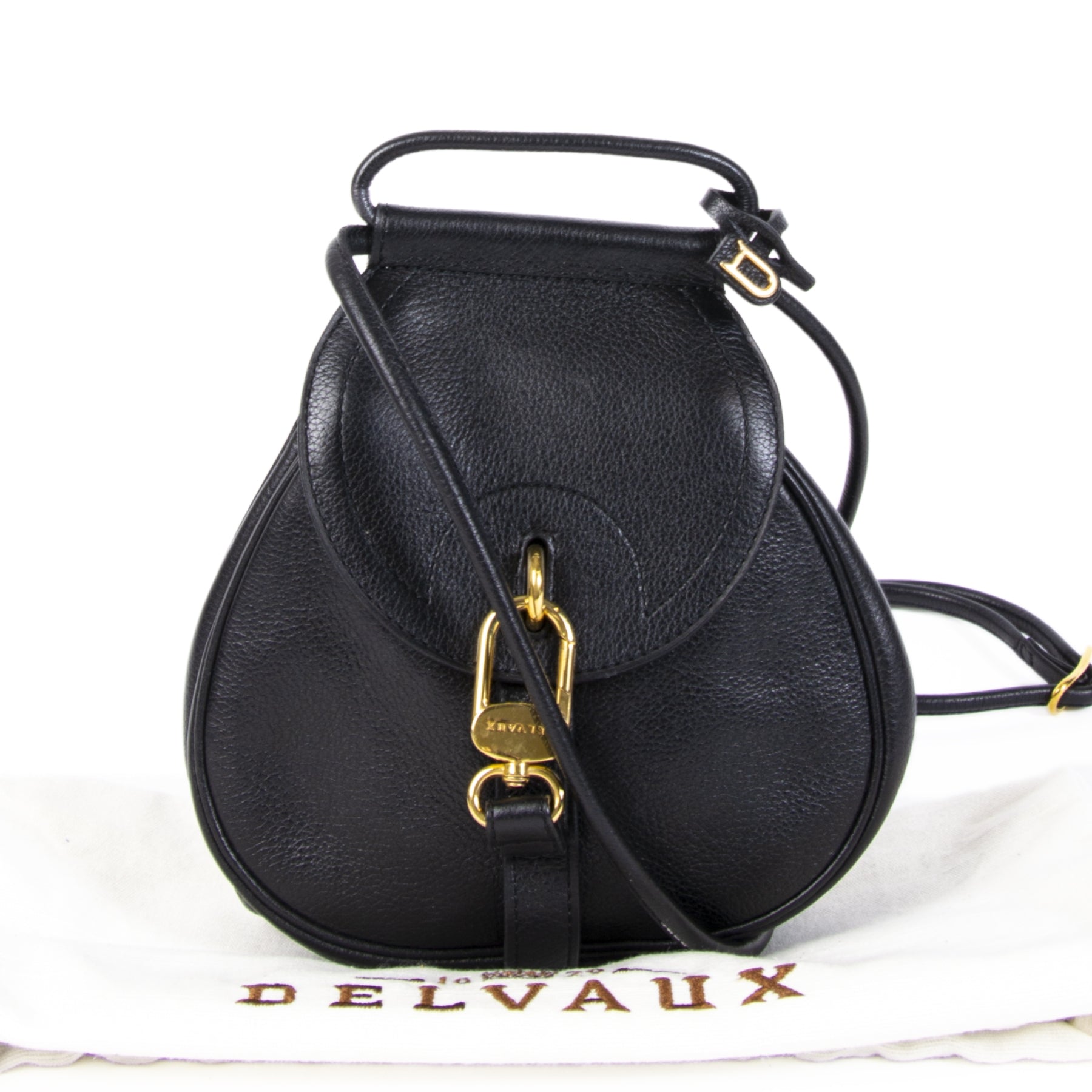 Delvaux Black Cerceau Mini Bag for the best price at Labellov secondhand luxury