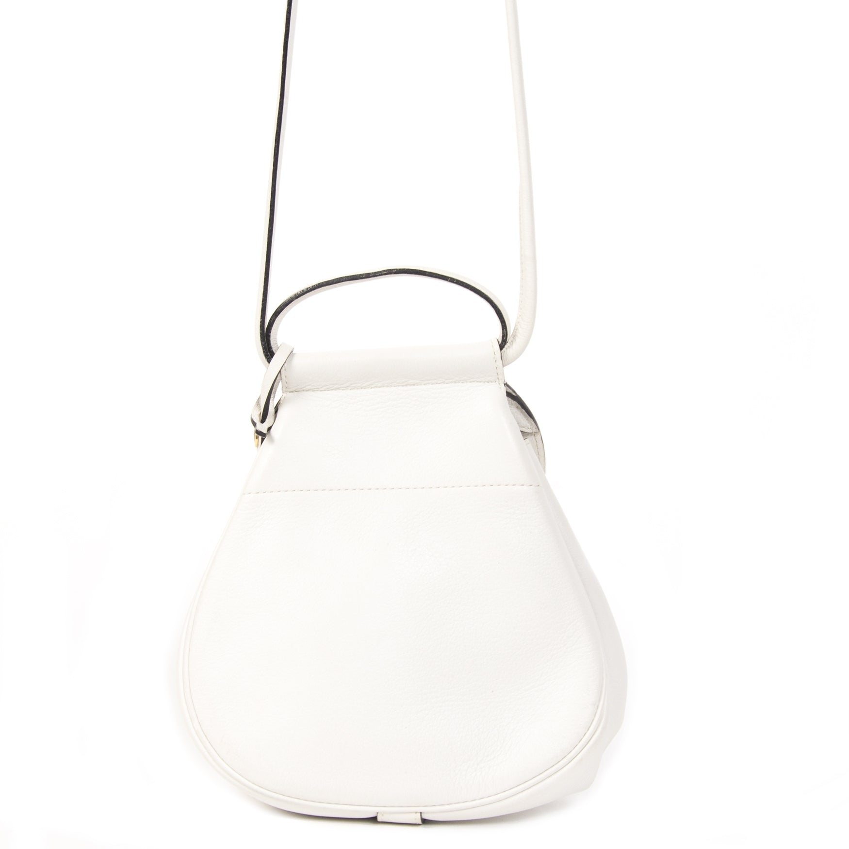 Delvaux White Cerceau Mini Crossbody Bag
