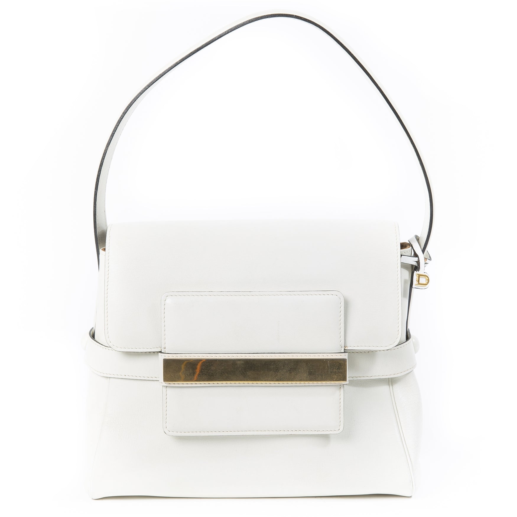 Sac Delvaux Madame PM en cuir blanc