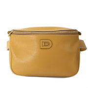 Delvaux Mustard Yellow Belt Bag now for sale at labellov vintage fashion webshop belgium