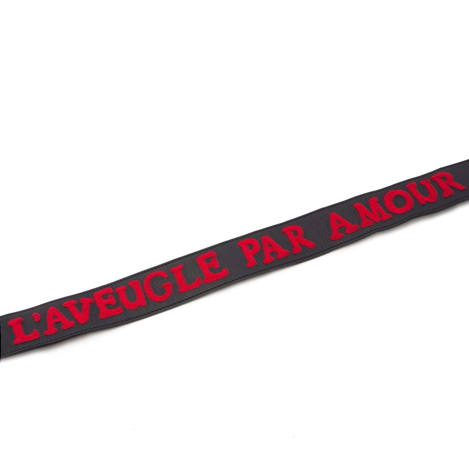 Gucci Leather L'Aveugle Par L'Amour Belt - size 80