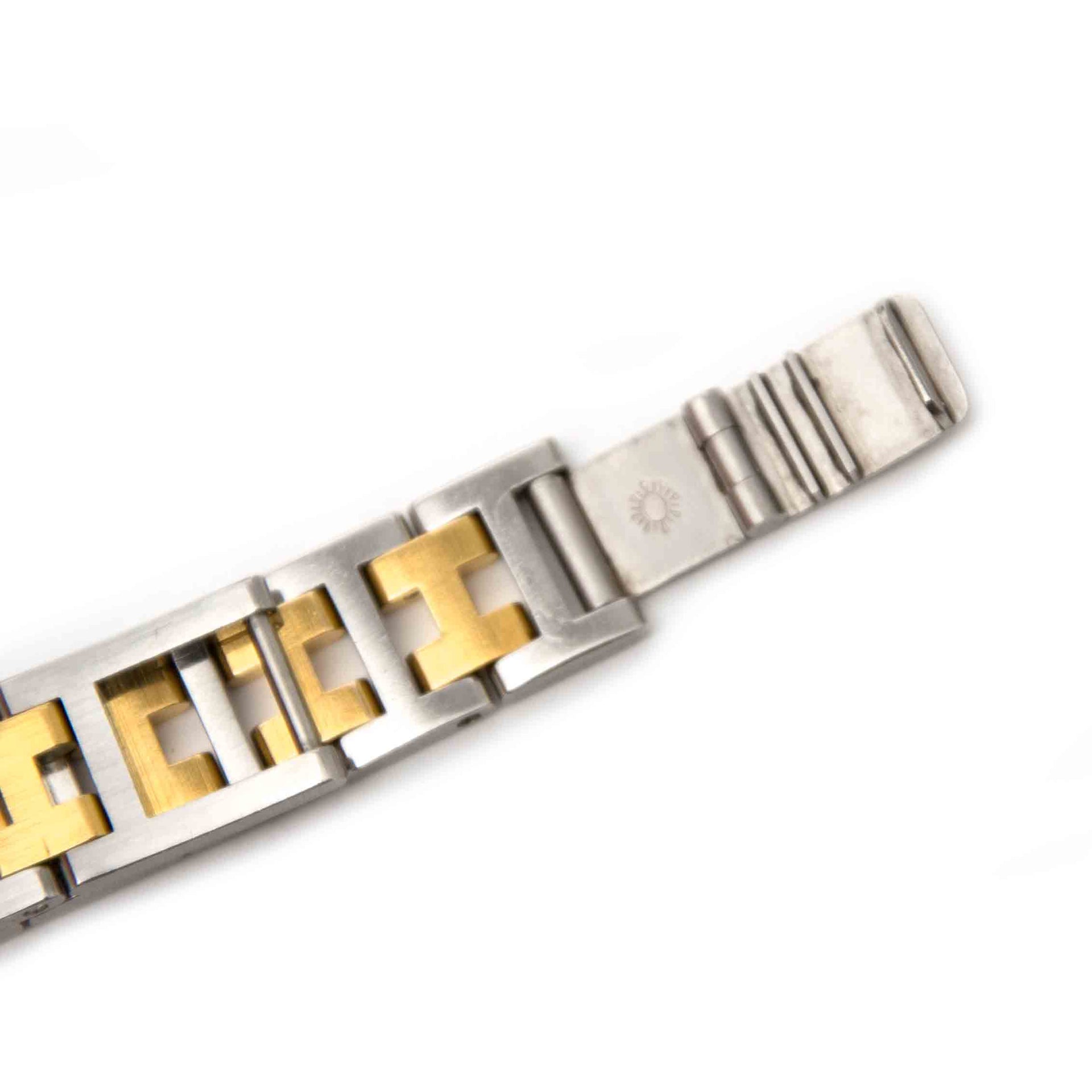 Tweedehands horloge Hermès zilver goud H Labellov