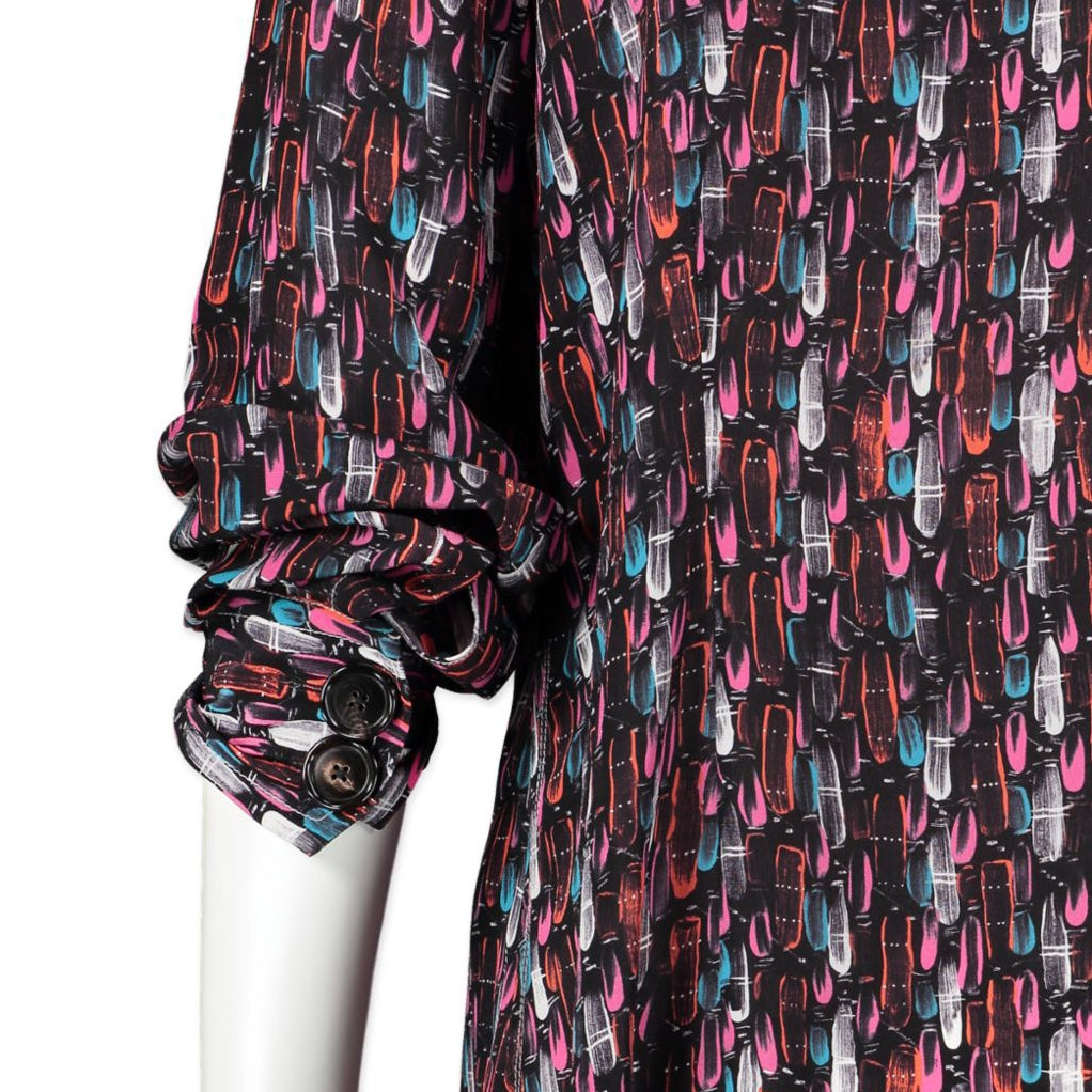 Marni Silk Paint Splatter Blouse - size IT46