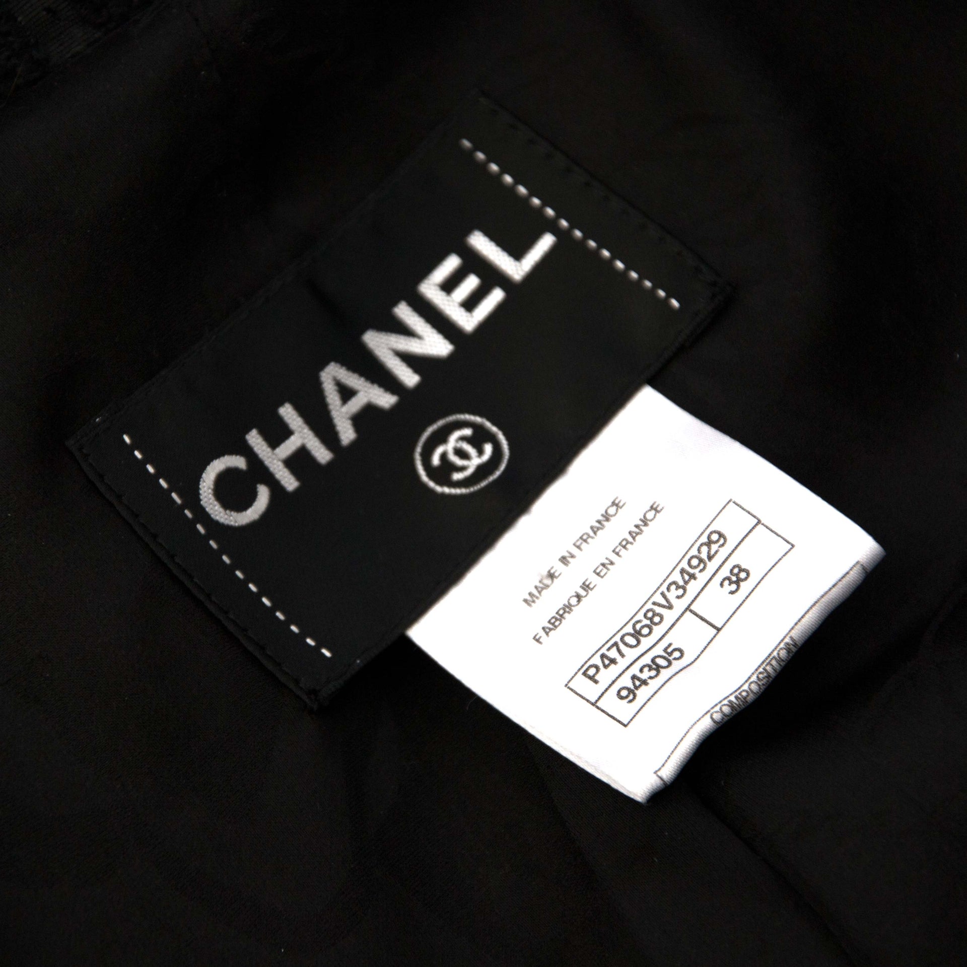 Chanel Black Textured Wool Jacket kopen en verkopen