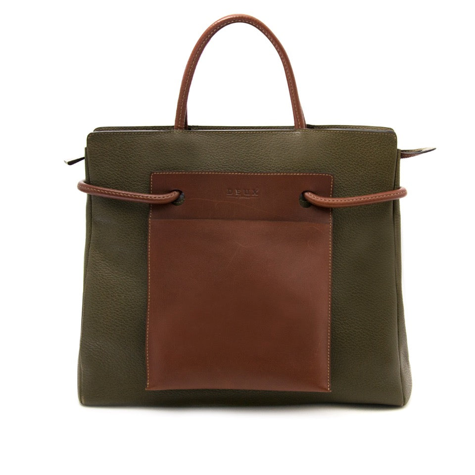 Op zoek naar een designer handtas aan de beste prijs? Deux de Delvaux Two Tone Bag online kopen.