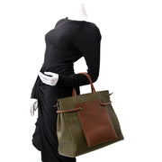 Acheter secur en ligne votre sac a mains Deux de Delvaux Two Tone Bag en cuir pour le meilleur prix