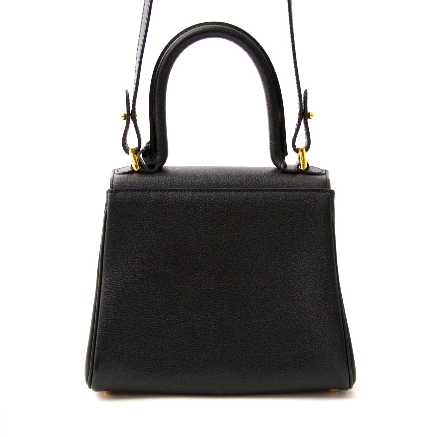koop veilig online aan de best prijs Delvaux Brillant Dark Mini + Strap beste prijs als nieuw