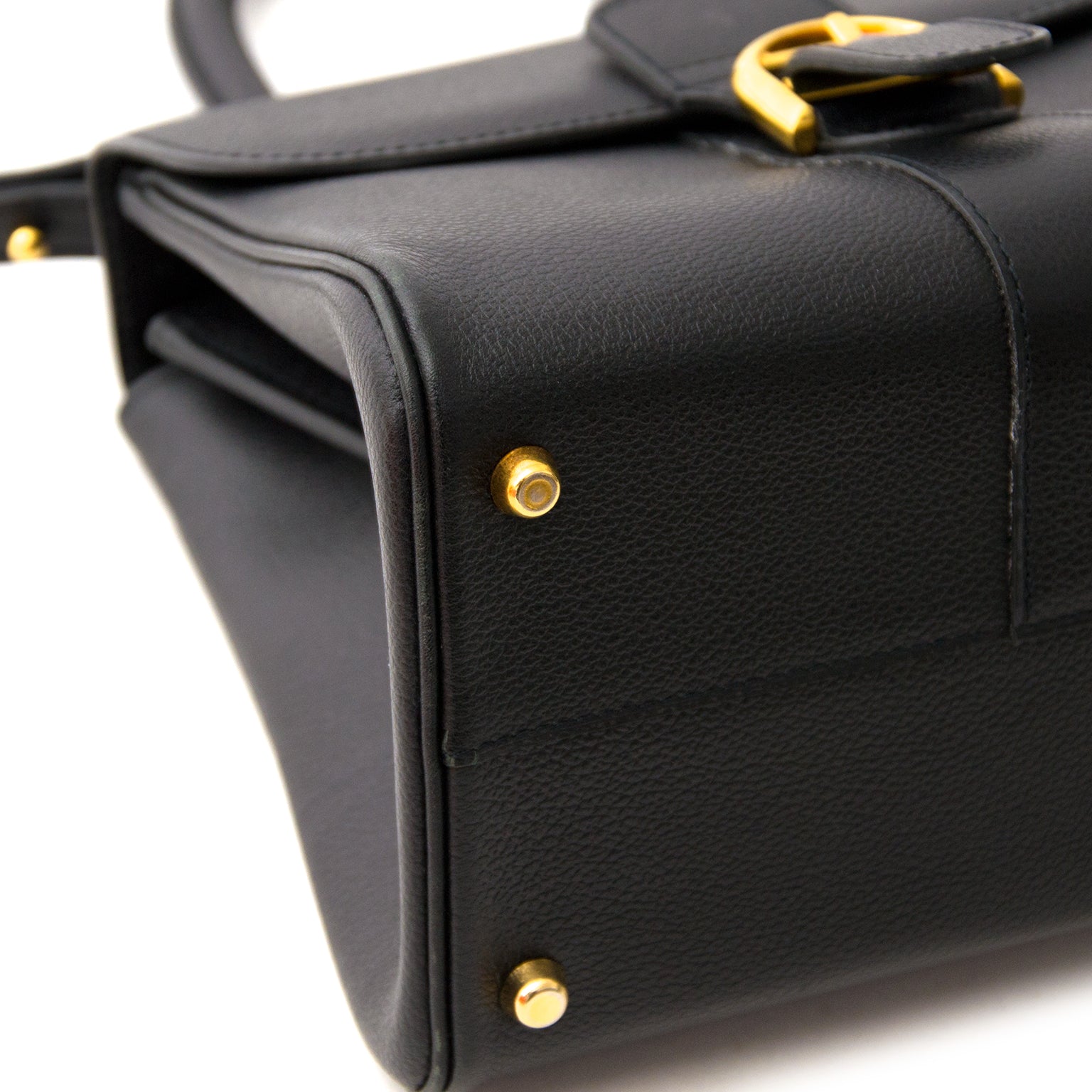 net als nieuw As New Delvaux Black Brillant Mini + Strap webshop n boetiek antwerpen