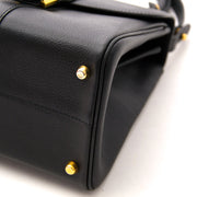 koop veilig online aan de best prijs Delvaux Brillant Dark Mini + Strap beste prijs als nieuw