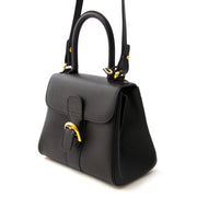 shop safe online at the best price your secondhand luxury As New Delvaux Black Brillant Mini + Strap