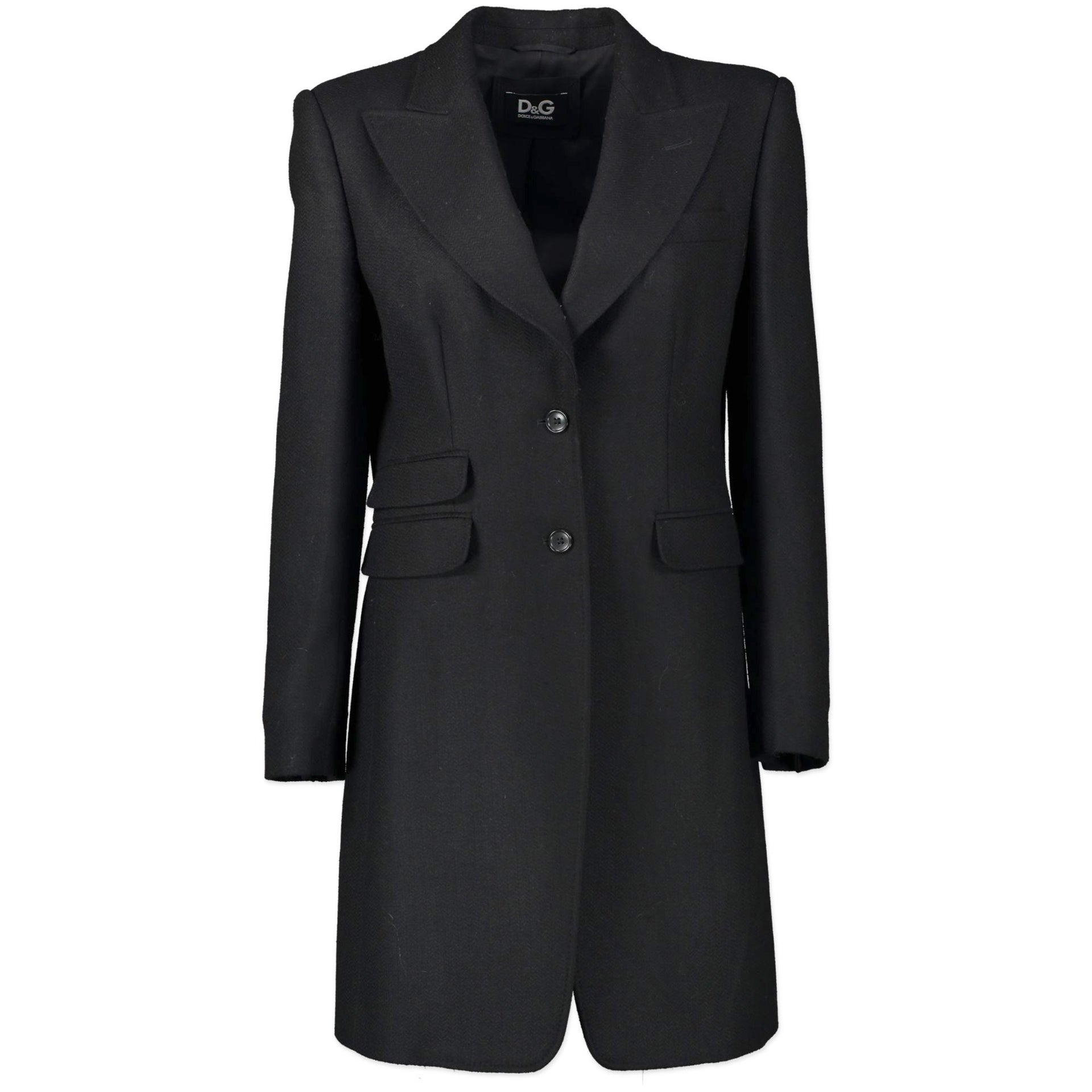 Buy and sell your authentic Dolce & Gabbana Black Coat - Size IT46