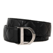 Dior Cannage Black Belt for sale only online at Labellov and in the store in Antwerp
