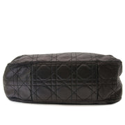 Christian Dior Black Quilted Lambskin Cannage Bucket Bag kopen