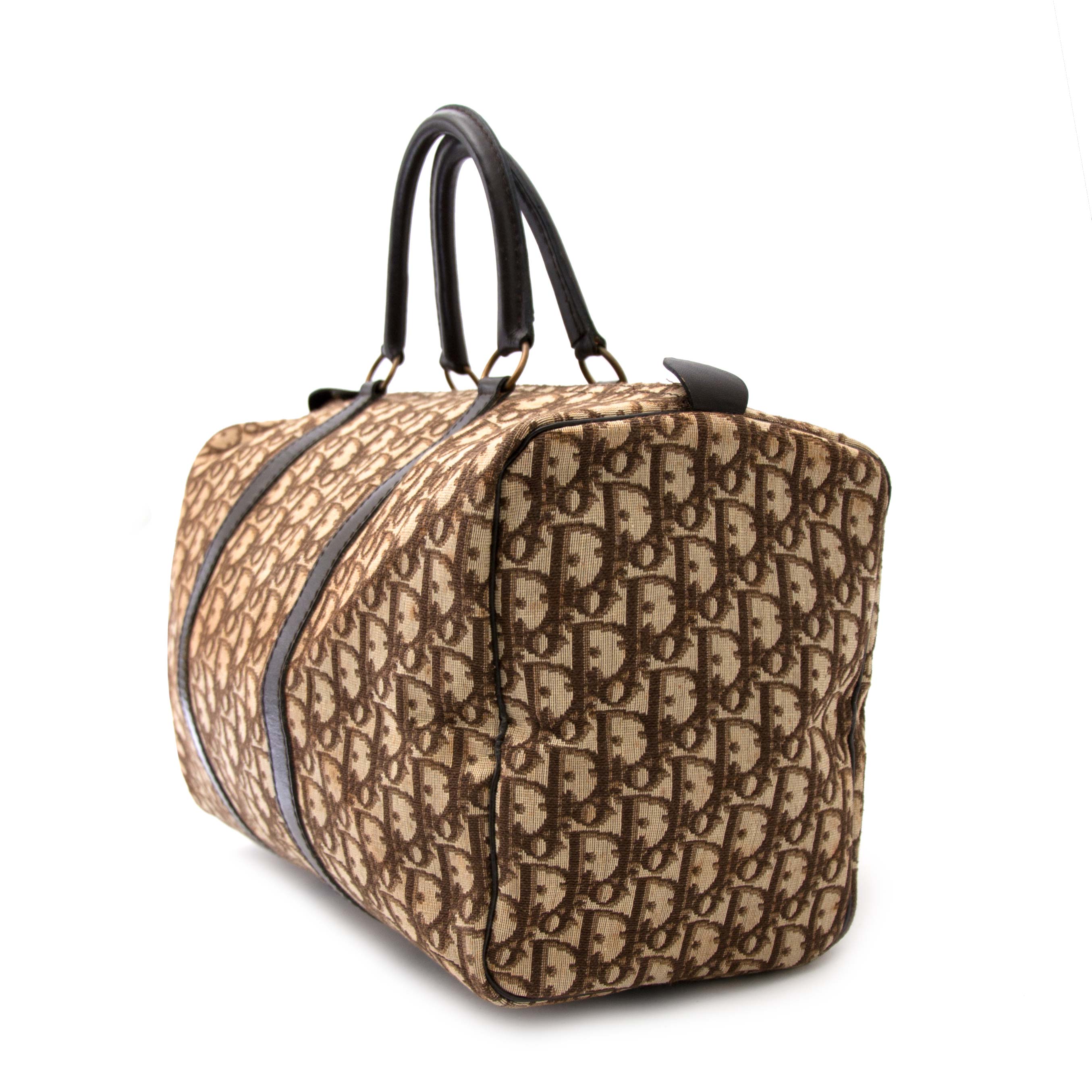 Dior Brown Monogram Trotter Boston Bag – Labellov
