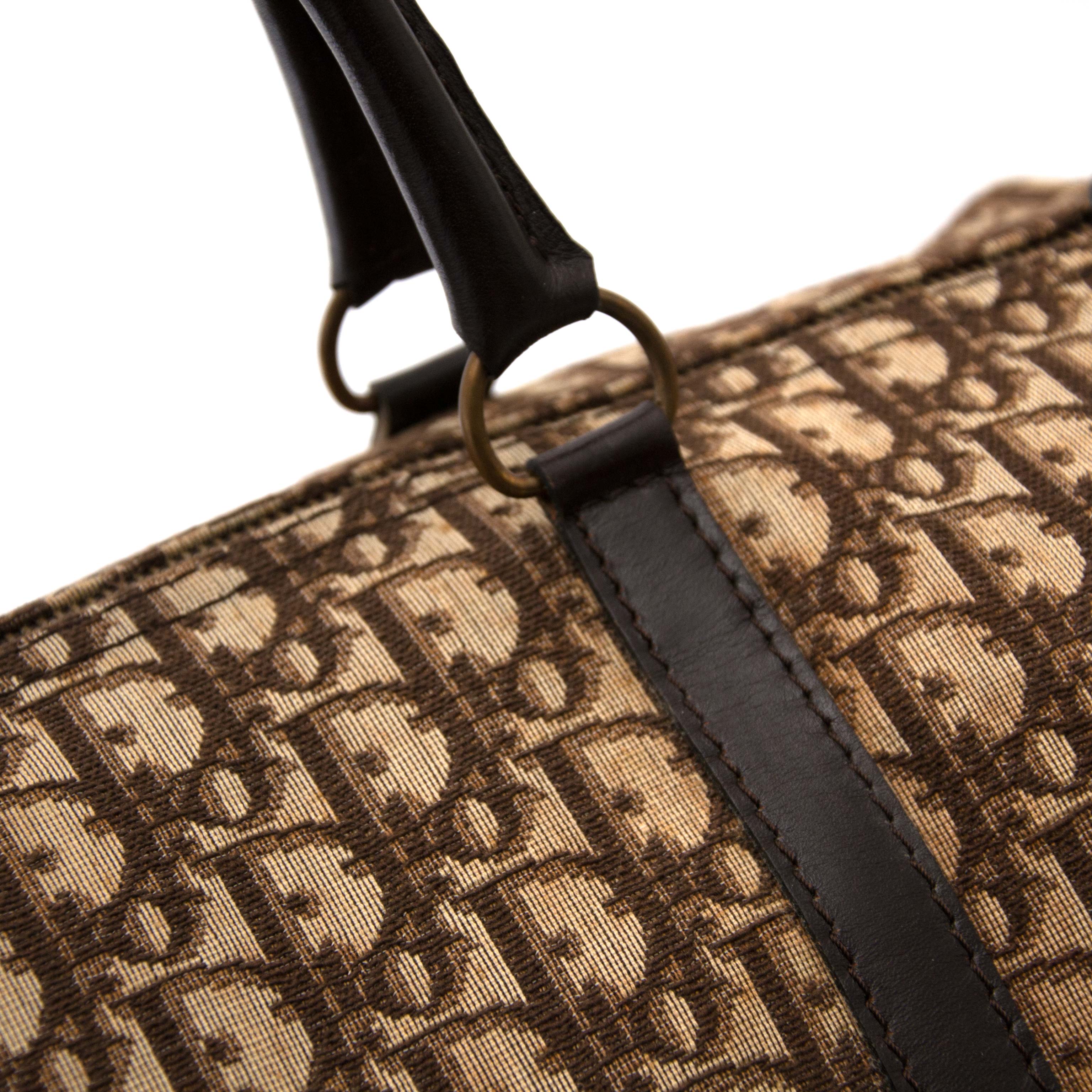 Dior Brown Monogram Trotter Boston Bag – Labellov