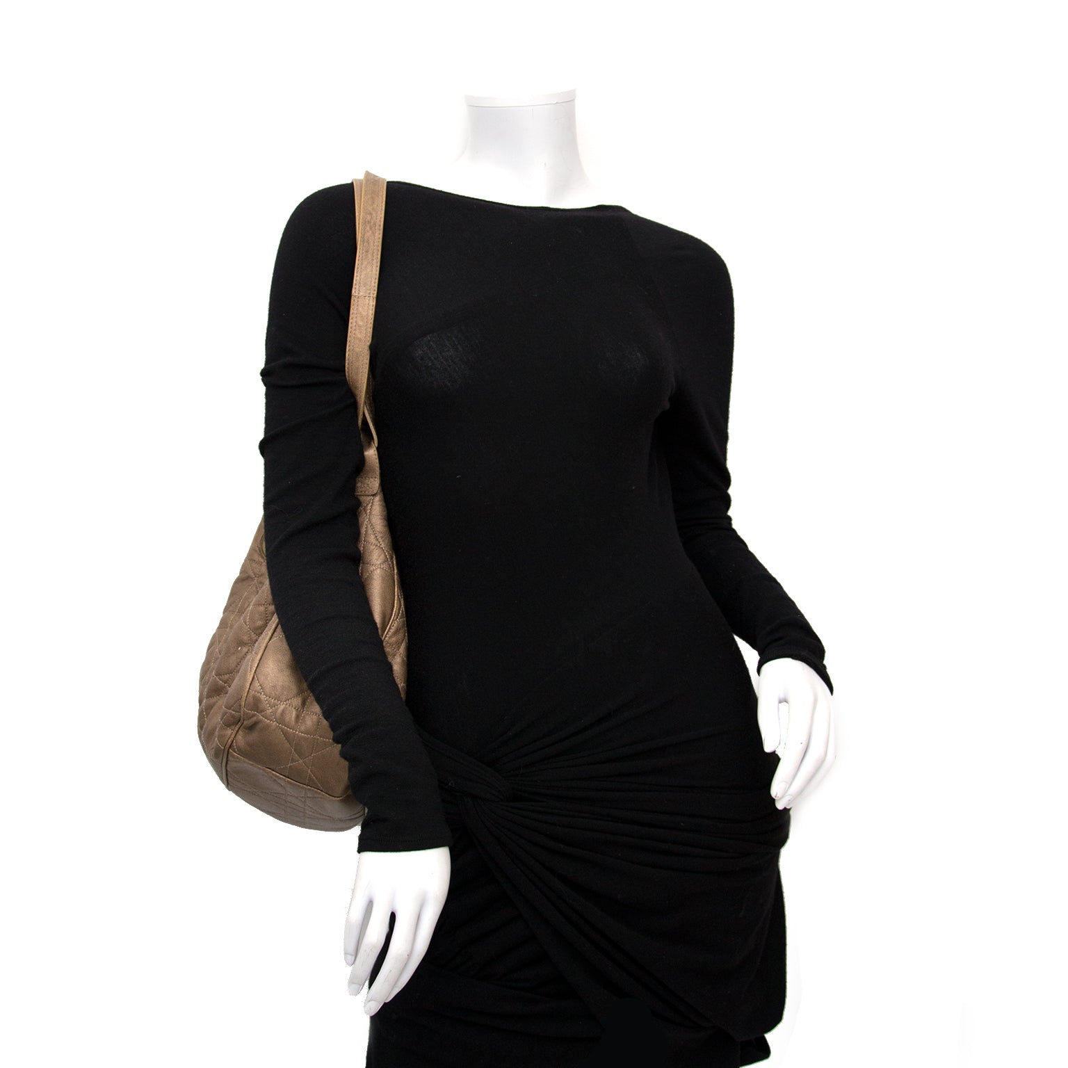 Buy a secondhand Christian Dior Bronze Cannage Drawstring Bag at labellov.com