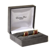 Christian Dior Monsieur Vintage Gold & Rust Cufflinks Buy authentic designer Dior secondhand cufflinks at Labellov at the best price. Safe and secure shopping. Koop tweedehands authentieke Dior manchetknopen bij designer webwinkel labellov.