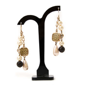 acheter en ligne seconde main Christian Dior Pearl Leopard Pendant Earrings