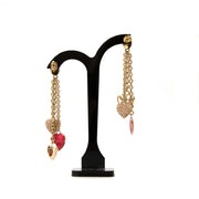 acheter en ligne seconde main Dior Heart Charms Earrings