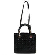koop en verkoop tweedehands authentieke Christian Dior Lady Dior Black Medium Bag bij labellov vintage webshop