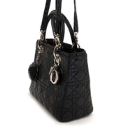 second hand Christian Dior Lady Dior Black Medium Bag at labellov antwerp for the best price