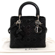 achetez et vendez Christian Dior Lady Dior Black Medium Bag chez labellov vintage boutique de mode en ligne