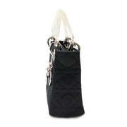 pour le meilleur prix seconde main Dior Lady Dior Mini Black Satin With Crystals